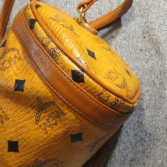 MCM Visetos Barrel Bag in Cognac - Picture 10 of 15